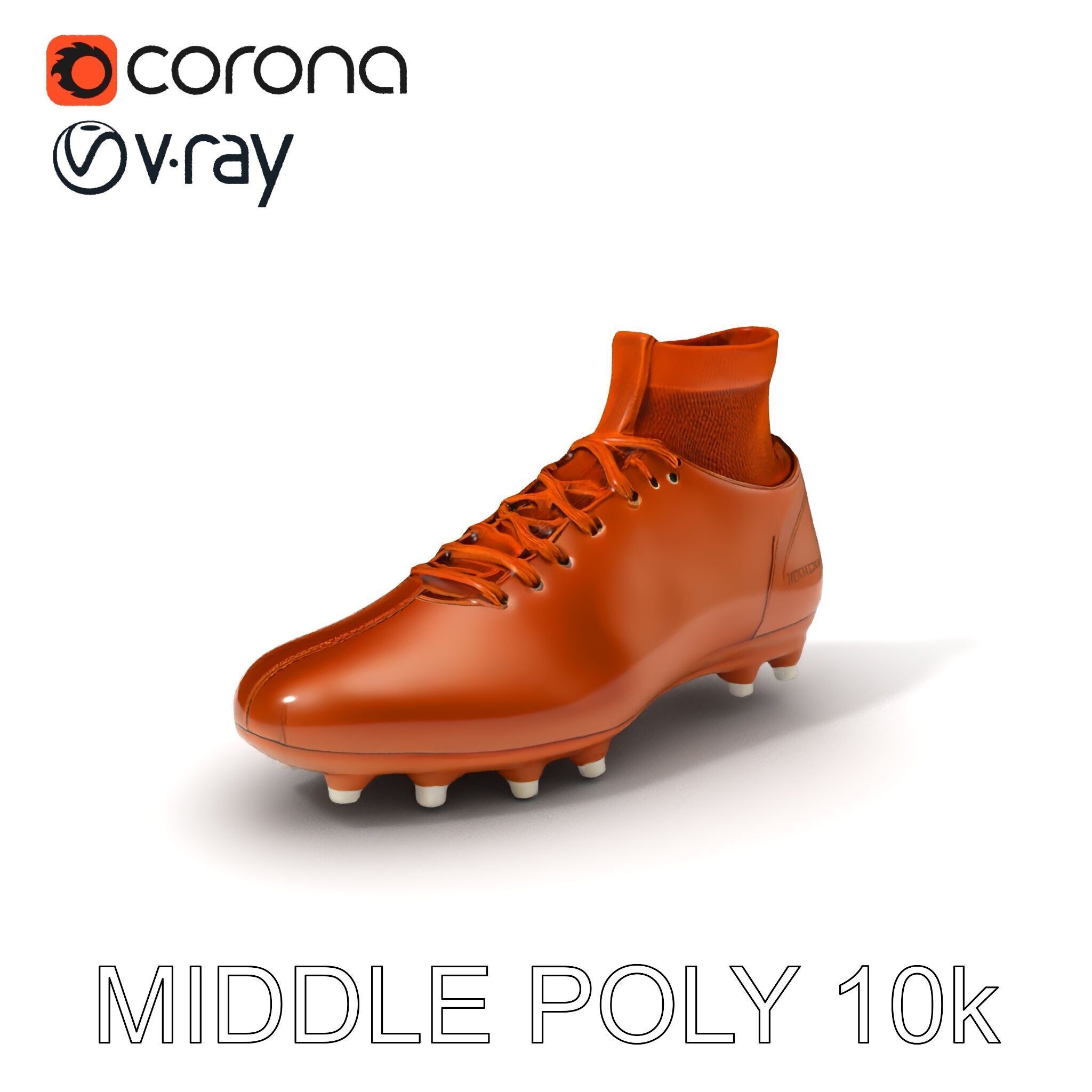 Soccer Cleat D Model Pack Low-poly 3D model_15