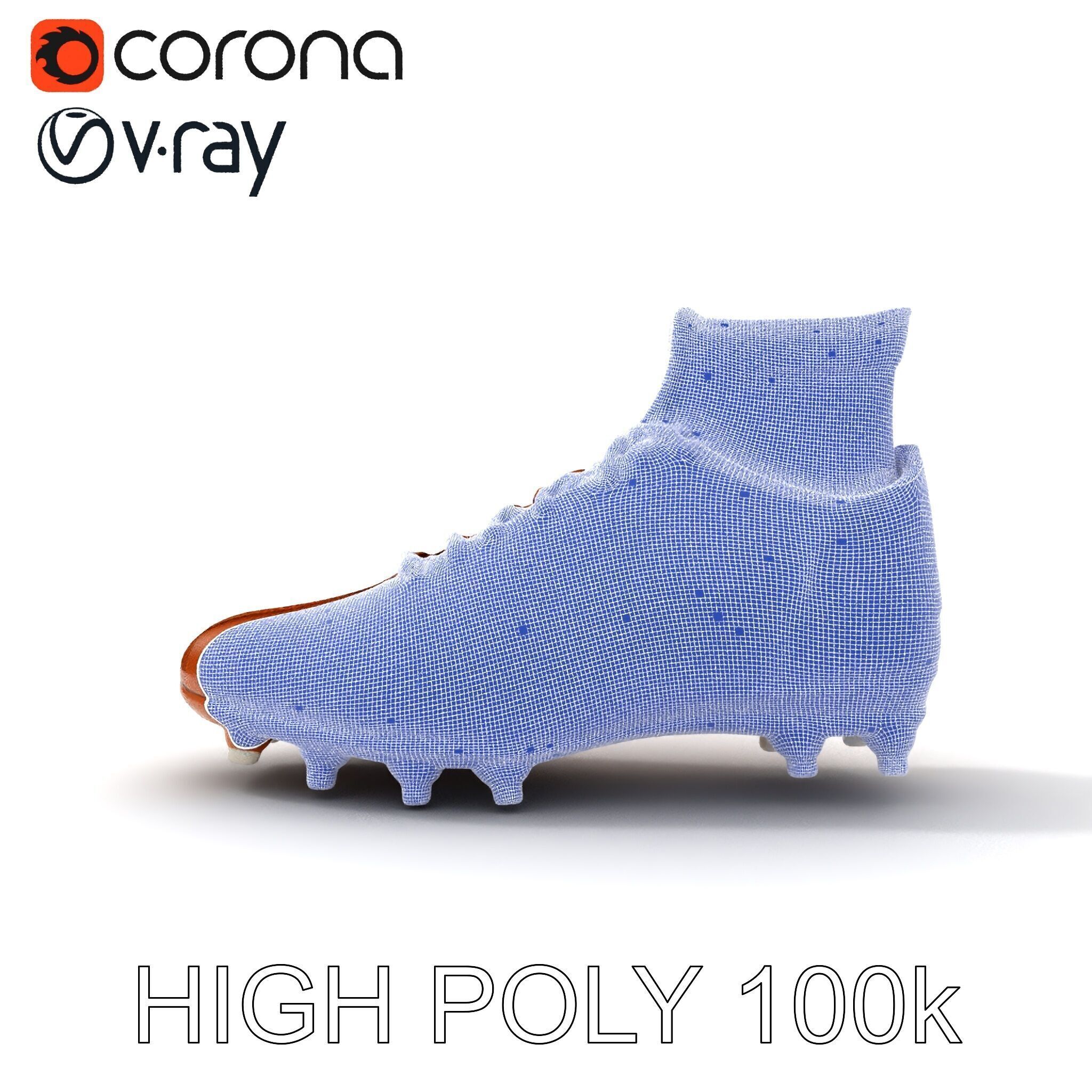 Soccer Cleat D Model Pack Low-poly 3D model_27