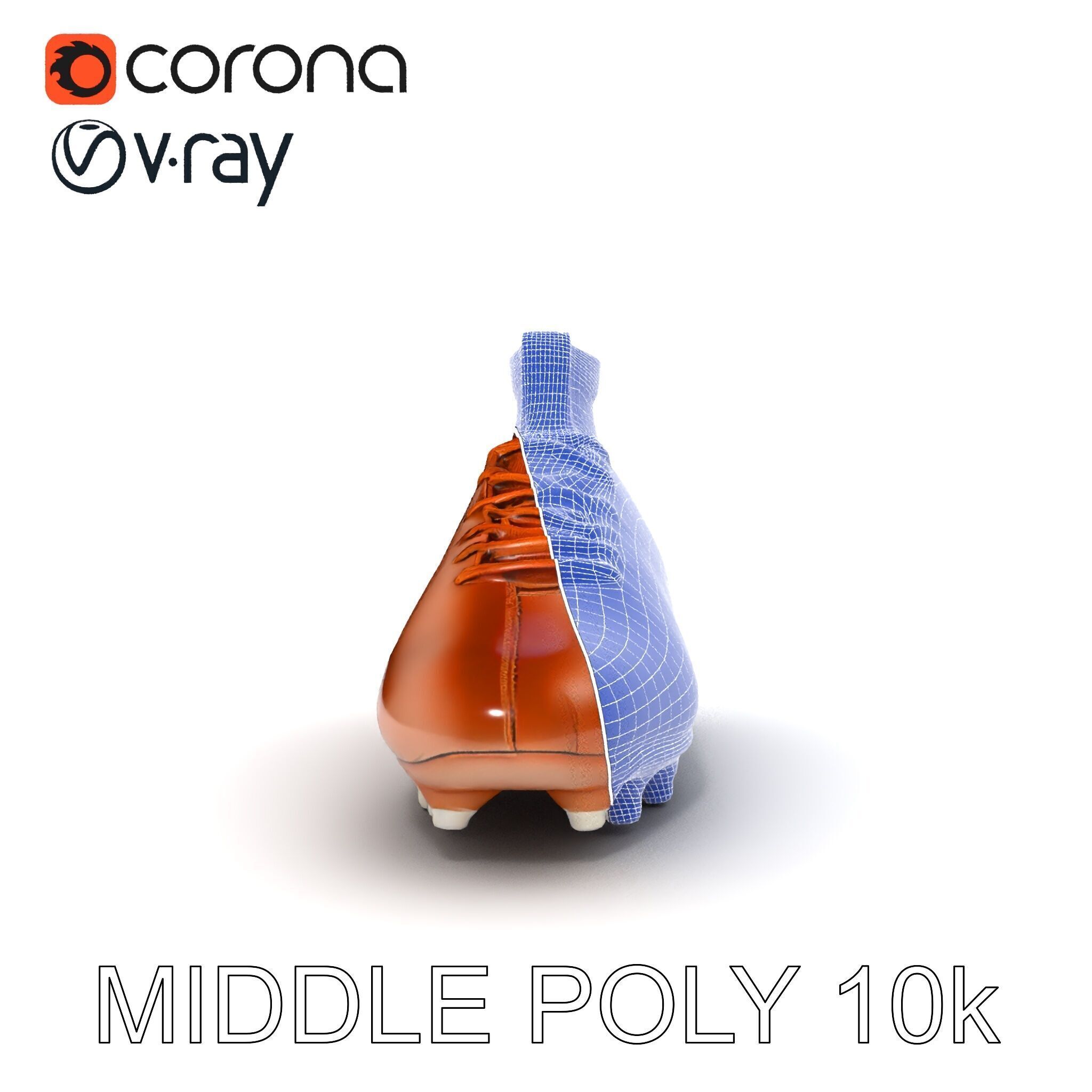 Soccer Cleat D Model Pack Low-poly 3D model_21