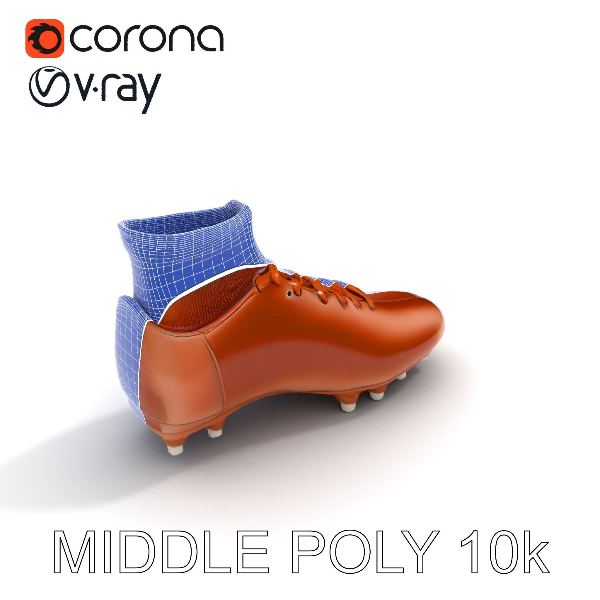 Soccer Cleat D Model Pack Low-poly 3D model_30