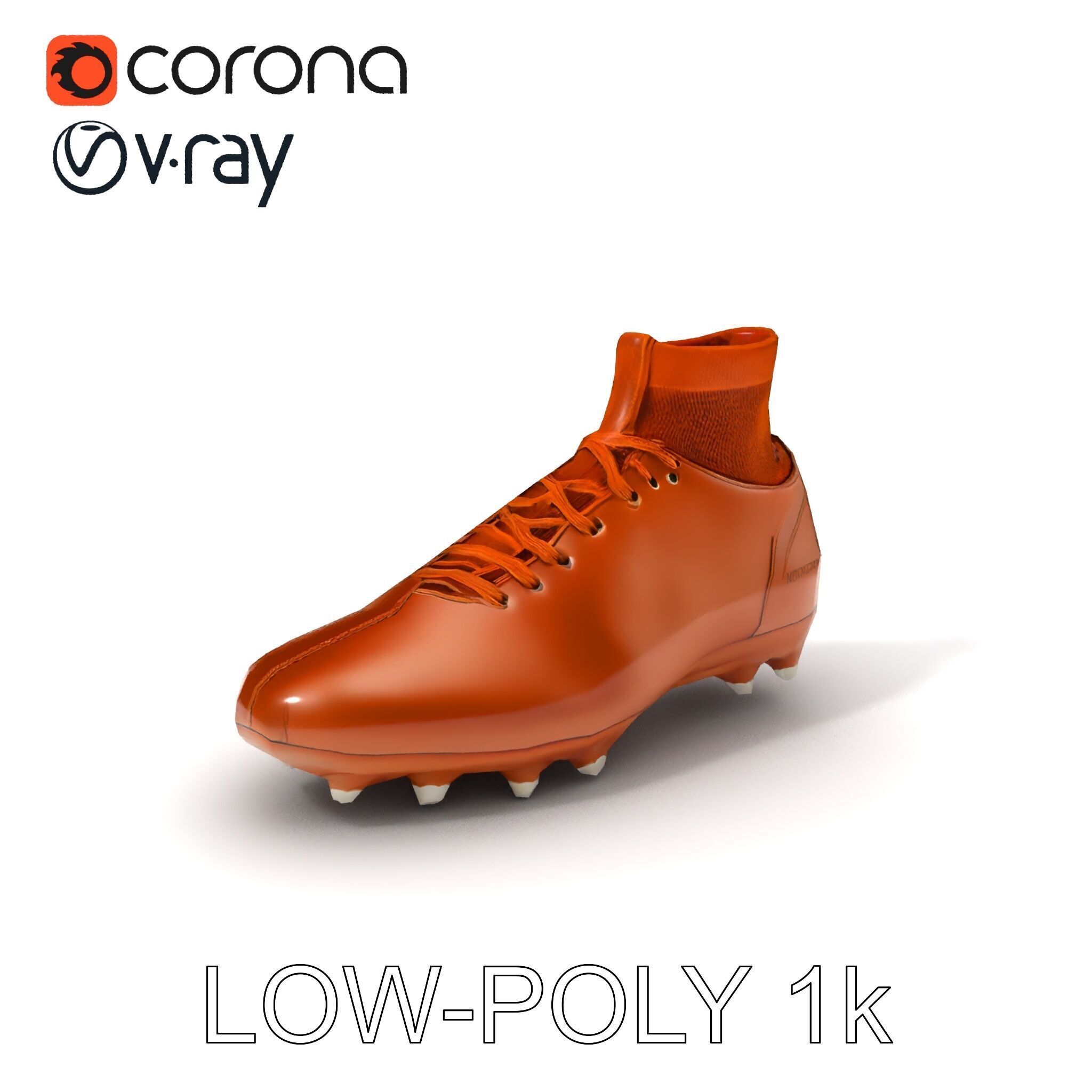 Soccer Cleat D Model Pack Low-poly 3D model_19
