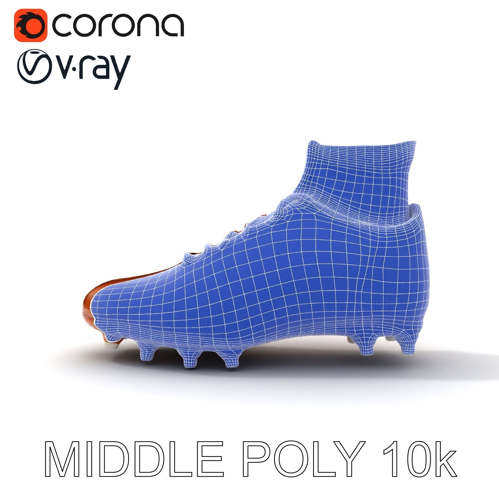 Soccer Cleat D Model Pack Low-poly 3D model_18