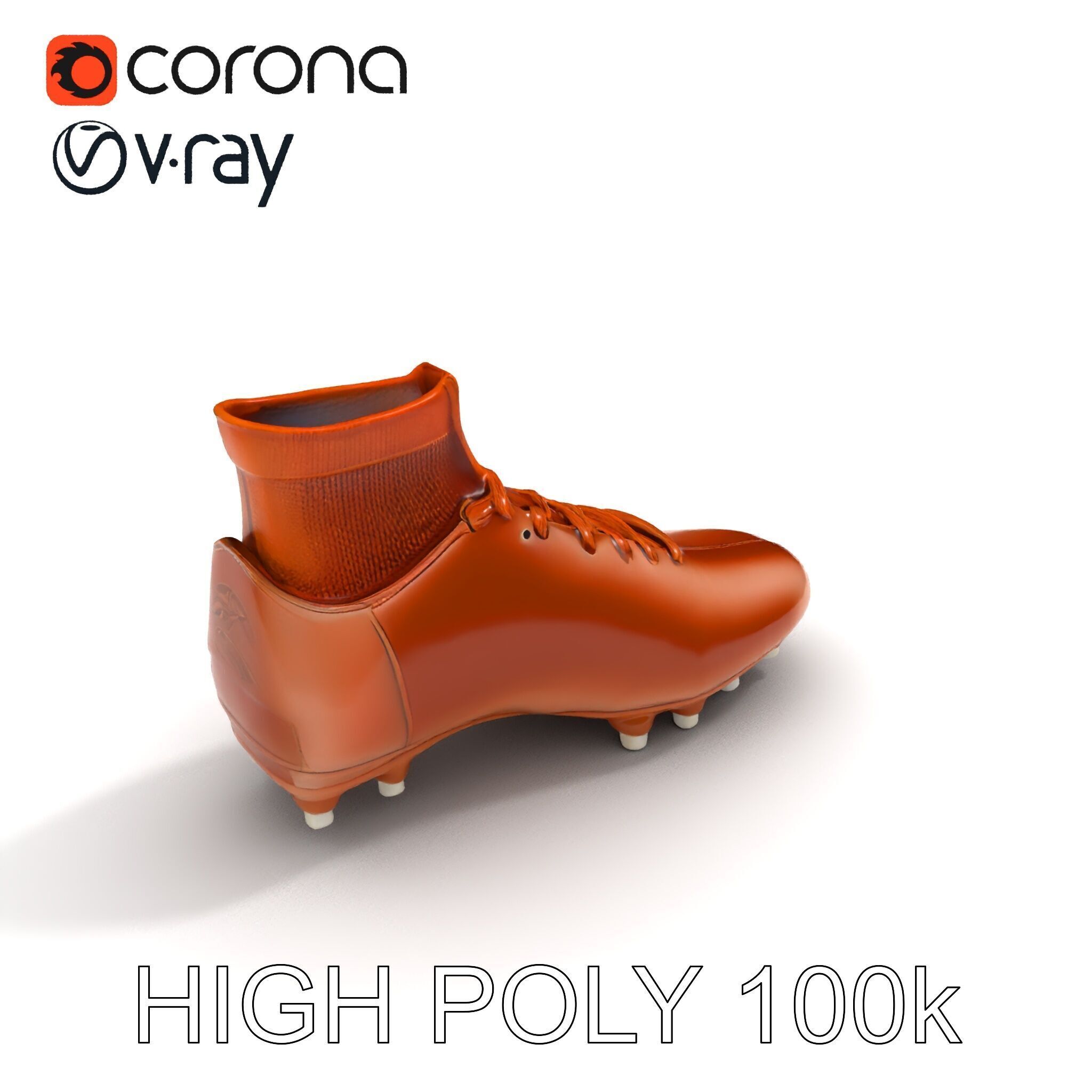 Soccer Cleat D Model Pack Low-poly 3D model_35