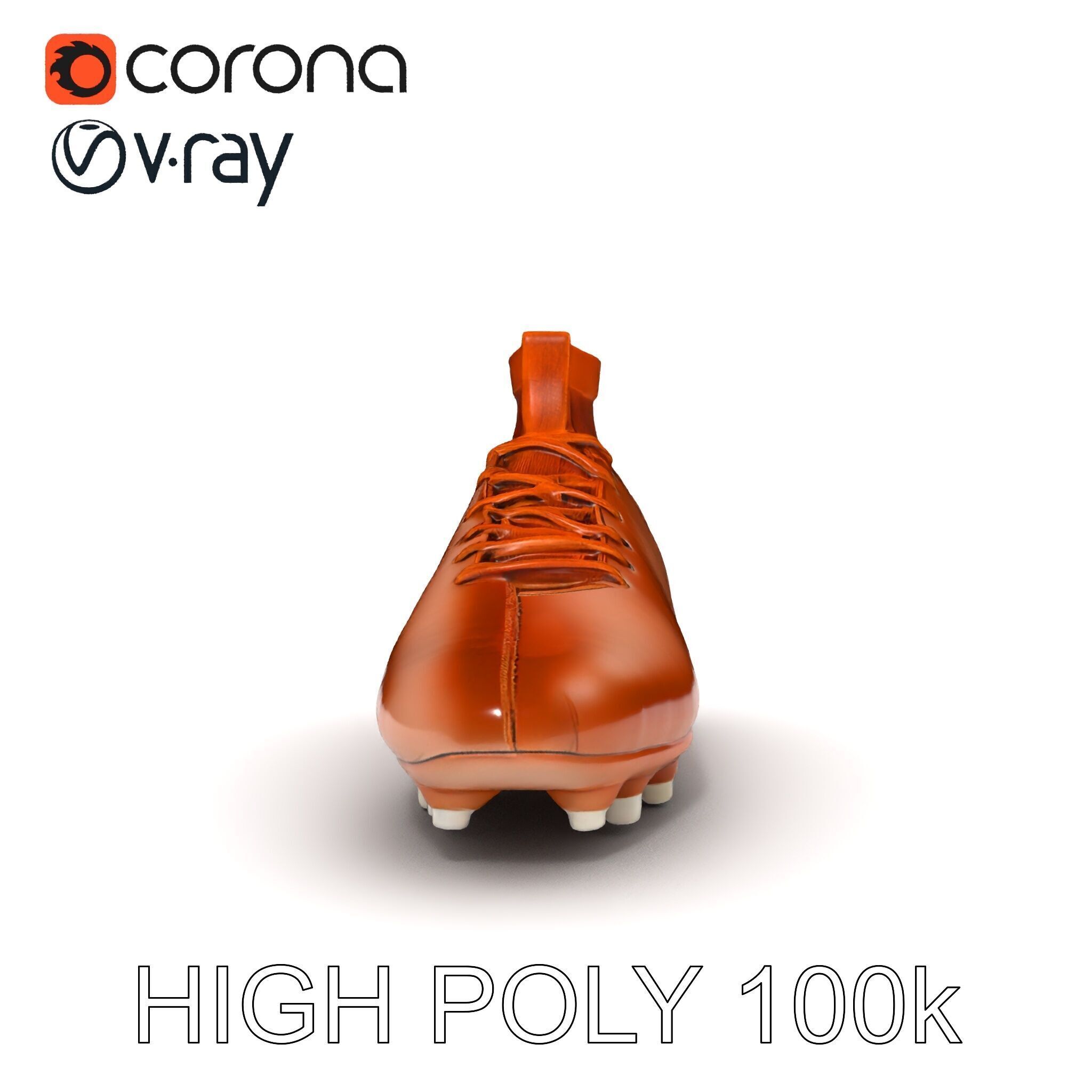 Soccer Cleat D Model Pack Low-poly 3D model_17