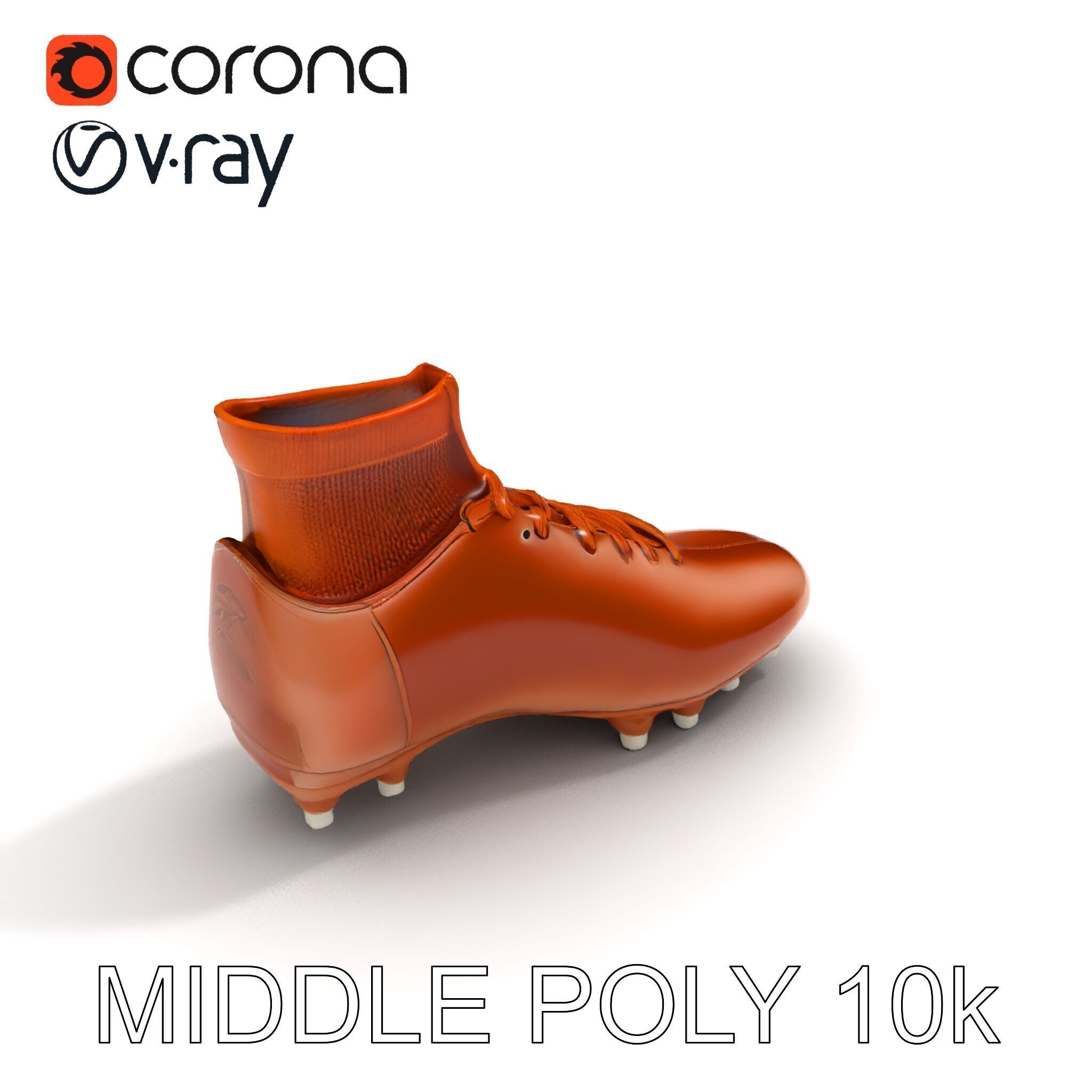 Soccer Cleat D Model Pack Low-poly 3D model_12