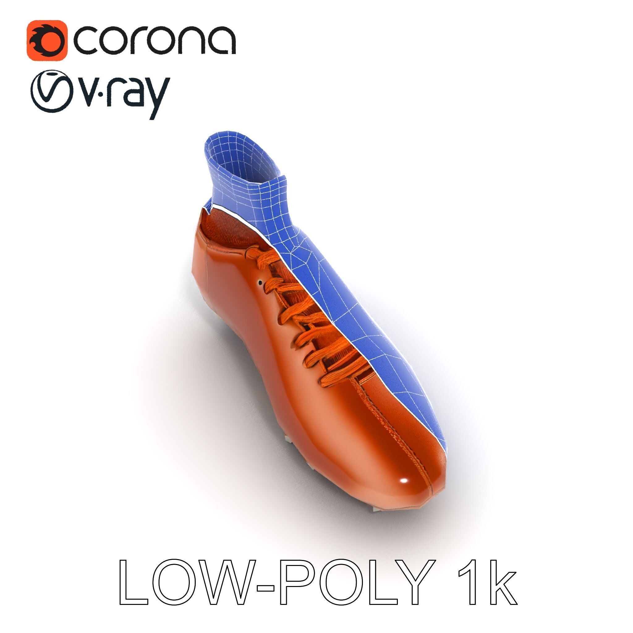 Soccer Cleat D Model Pack Low-poly 3D model_29