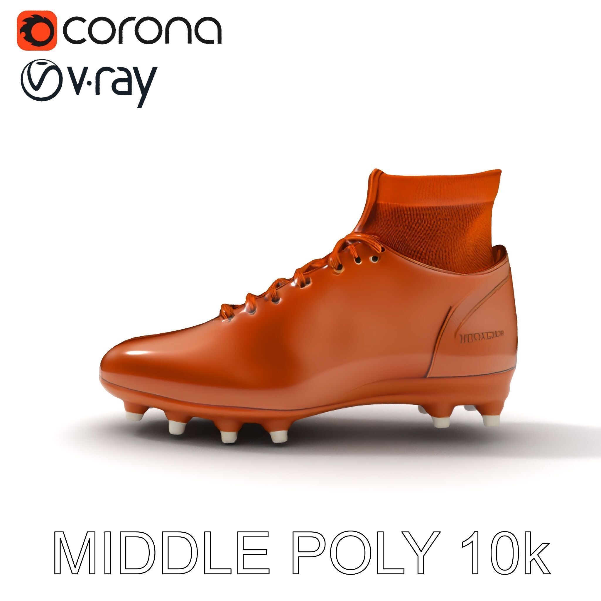 Soccer Cleat D Model Pack Low-poly 3D model_32