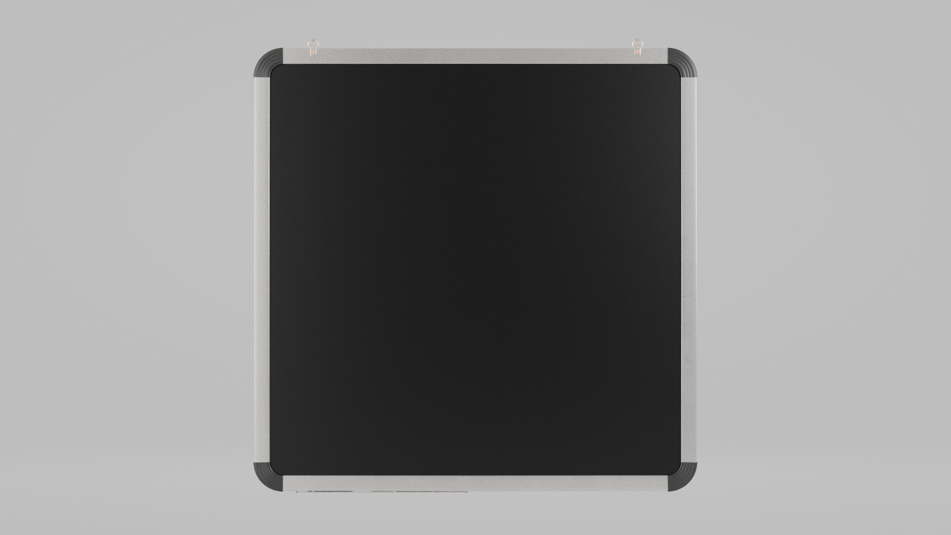 Customizable Wall-Mounted Blackboard -Square Metal Writing Board Low-poly 3D model_3