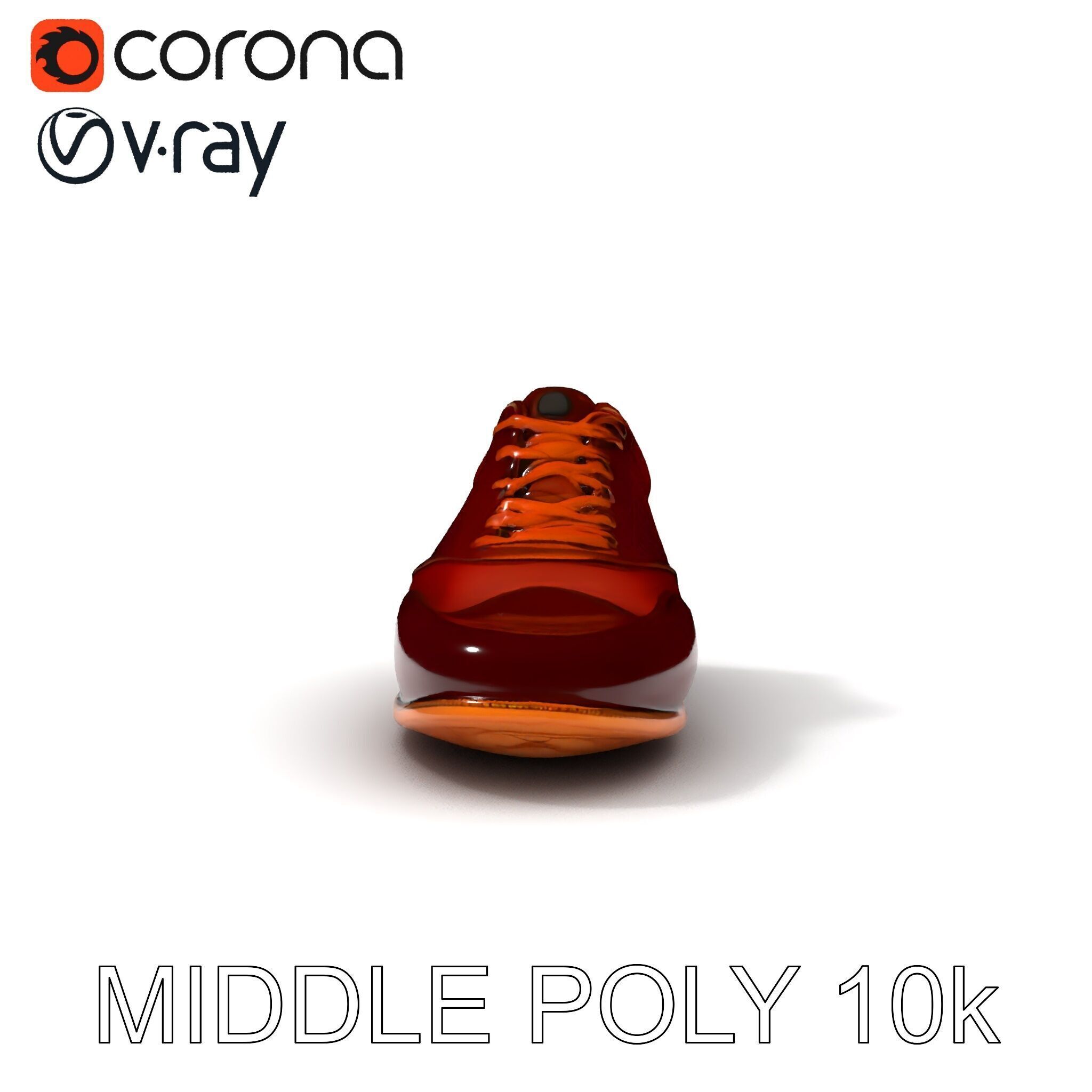 Elegant Derby Shoe D Model Pack Low-poly 3D model_9