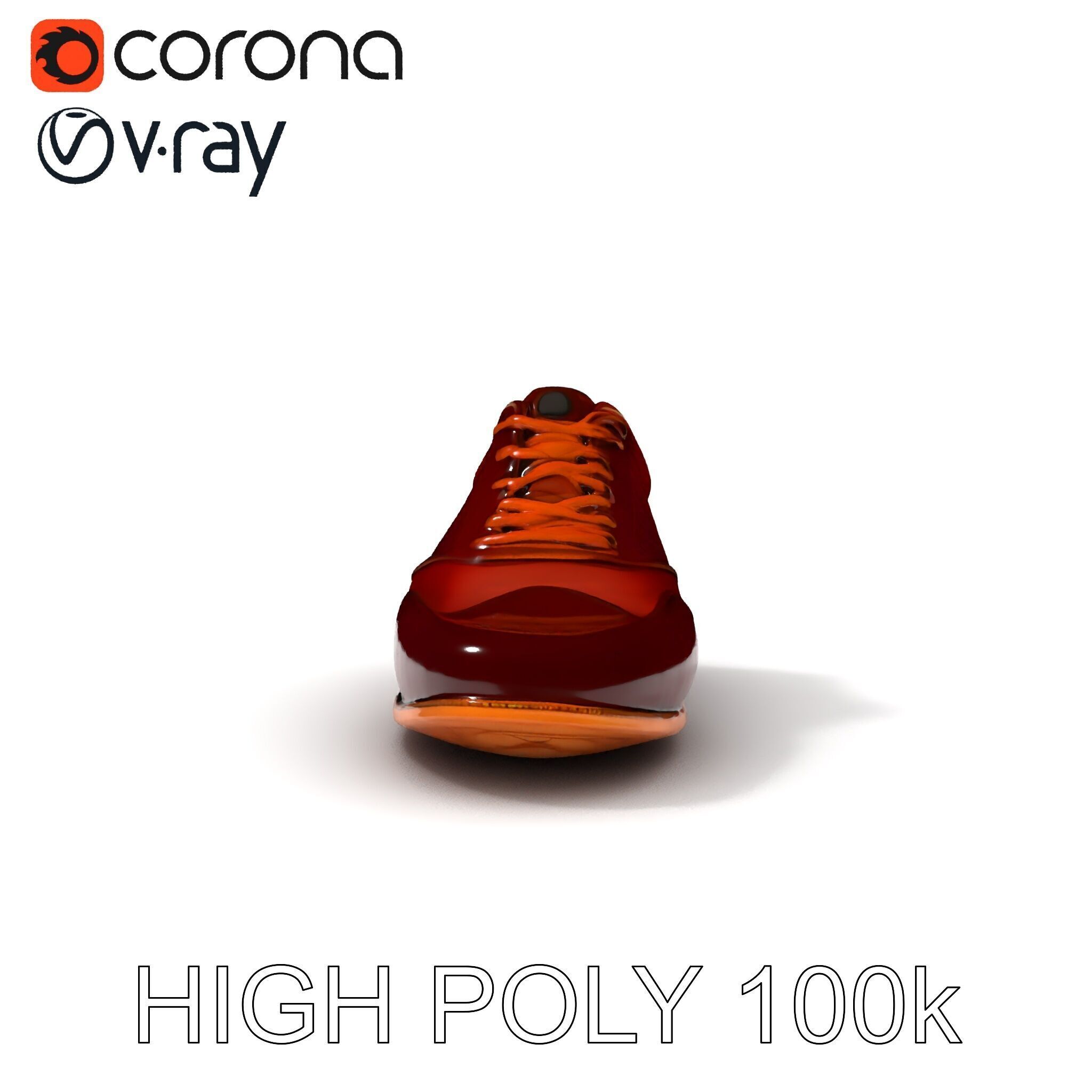 Elegant Derby Shoe D Model Pack Low-poly 3D model_17