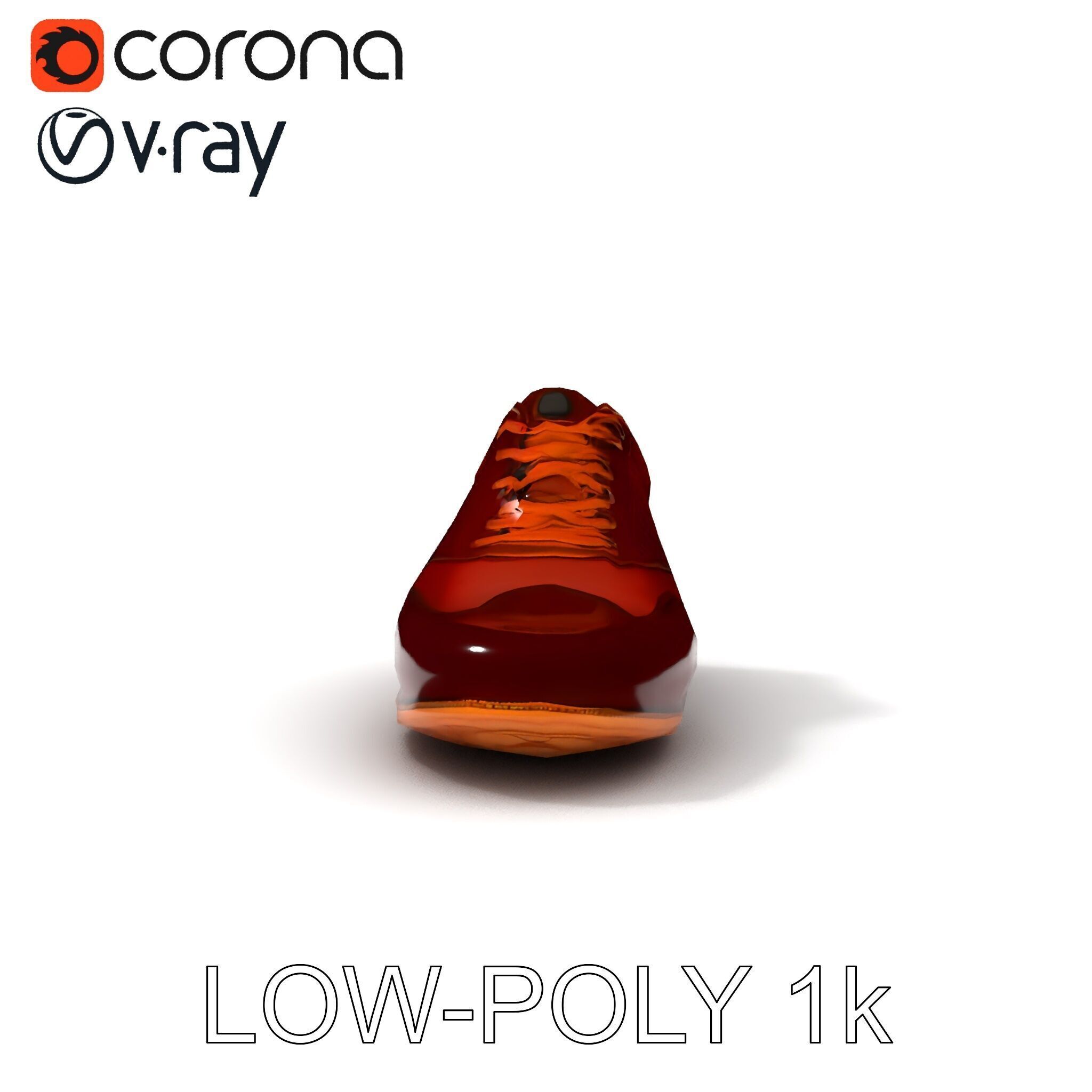 Elegant Derby Shoe D Model Pack Low-poly 3D model_24