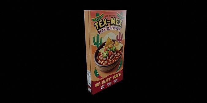 Instant soup-Minestrone Instant Soup-GAME READY PBR  Low-poly 3D model