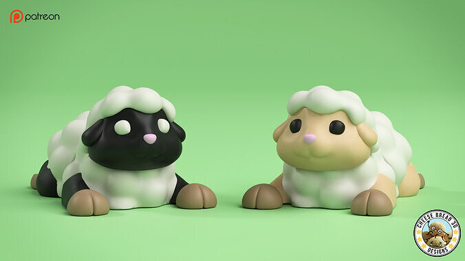 Mini Flexi Sheep - 3MF - No Support 3D print model