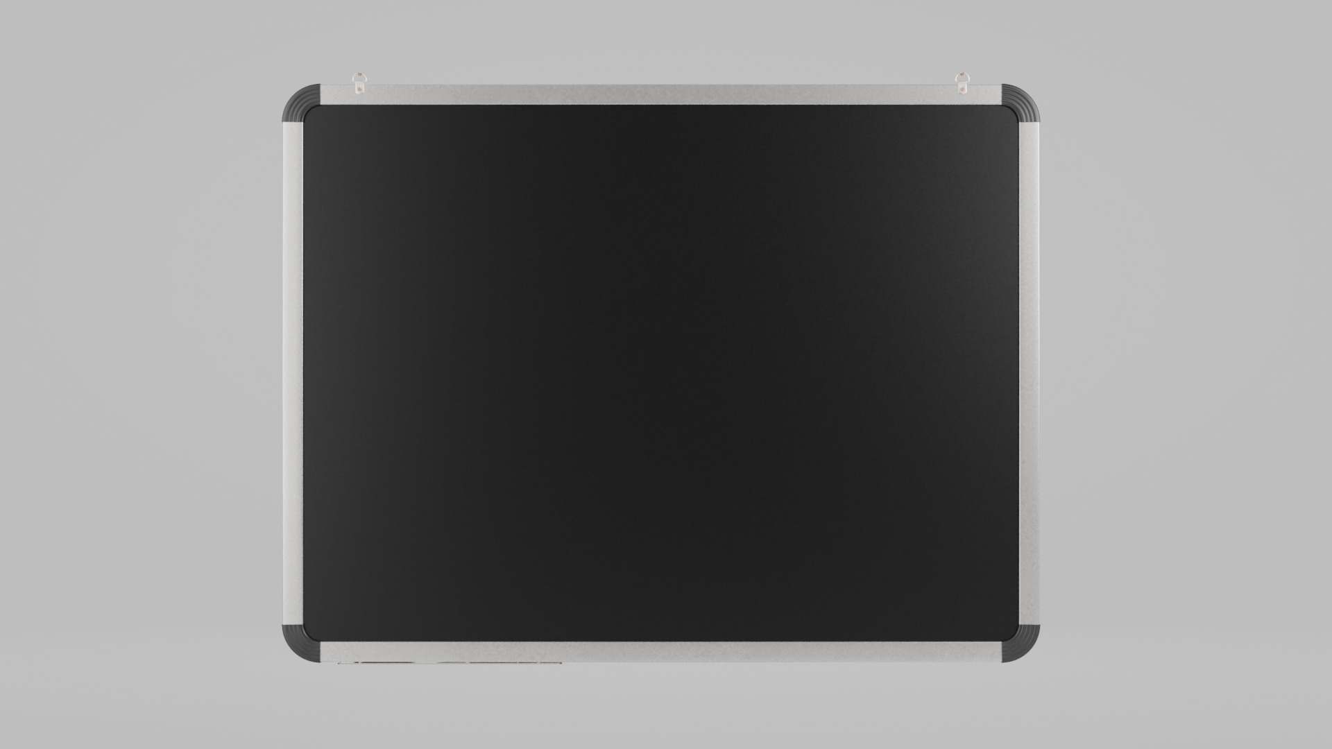 Customizable Wall-Mounted Blackboard - Metal Writing Board Low-poly 3D model_3