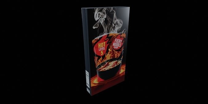 Instant soup-Minestrone Instant Soup-GAME READY PBR  Low-poly 3D model