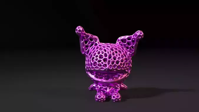 Kuromi Voronoi 3D print model