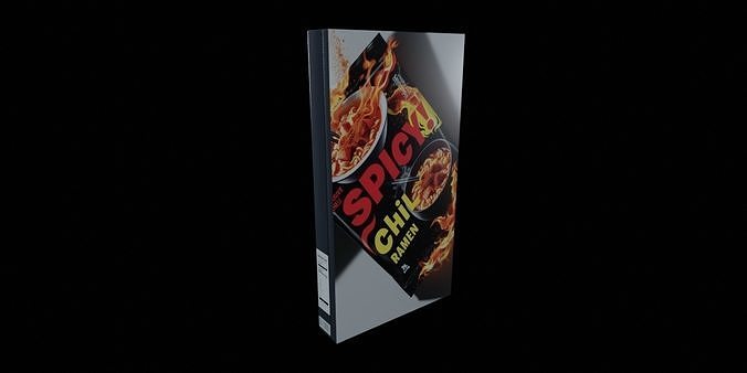 Instant soup-Minestrone Instant Soup-GAME READY PBR  Low-poly 3D model