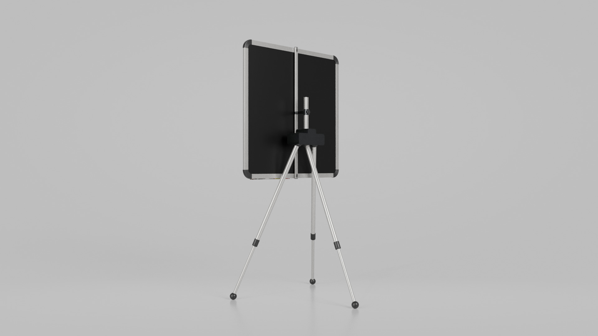 Customizable Metal Blackboard with Stand - Square Writing Board Low-poly 3D model_5