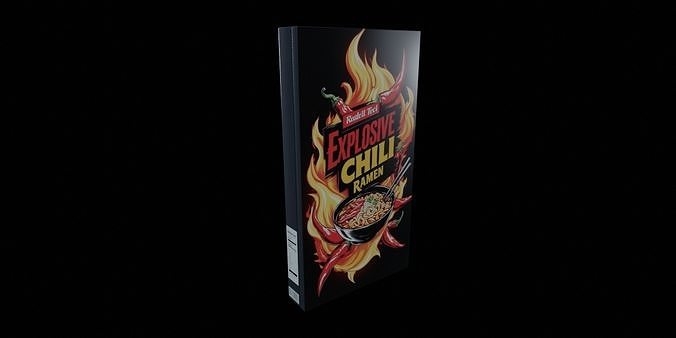 Instant soup-Minestrone Instant Soup-GAME READY PBR  Low-poly 3D model