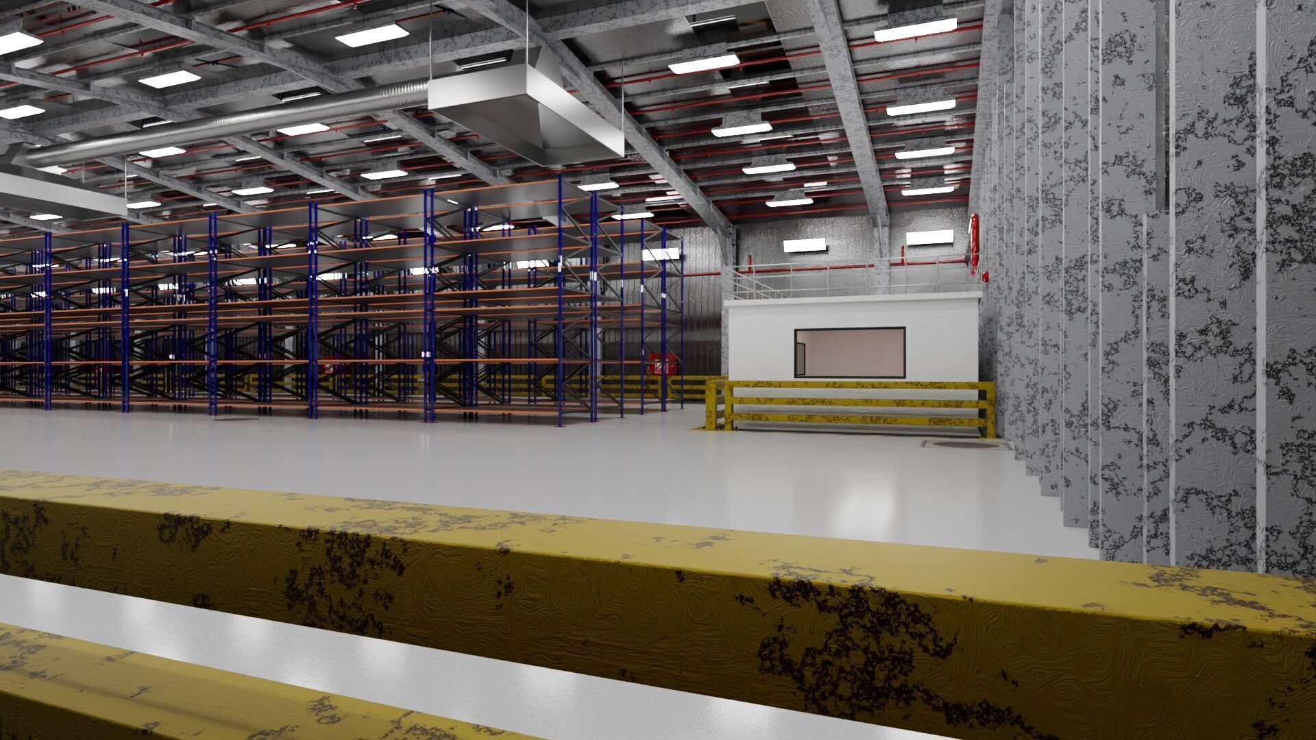 Warehouse Interior only 3D model_1
