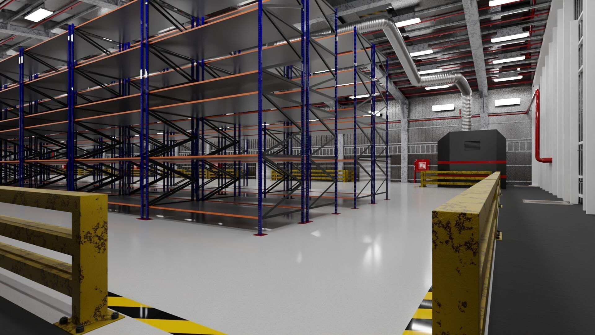 Warehouse Interior only 3D model_6