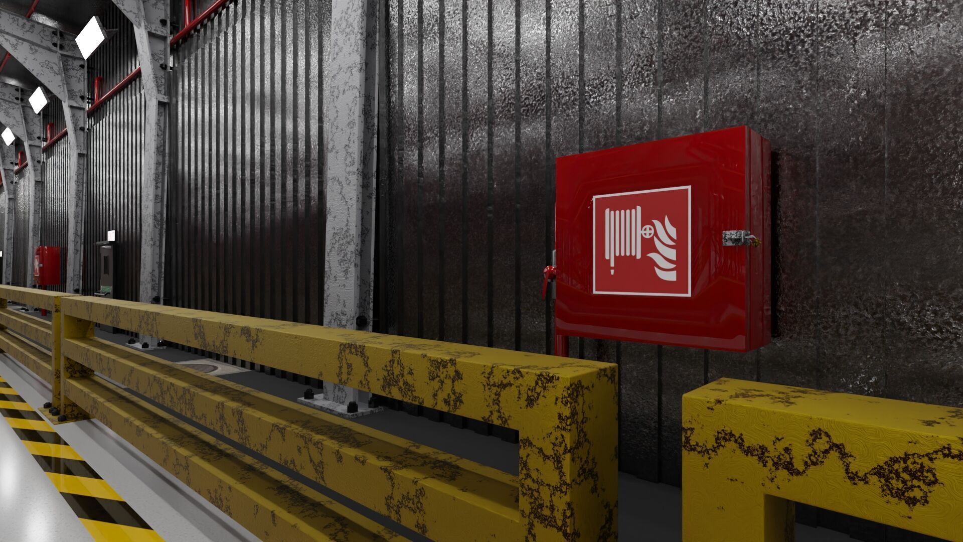 Warehouse Interior only 3D model_5