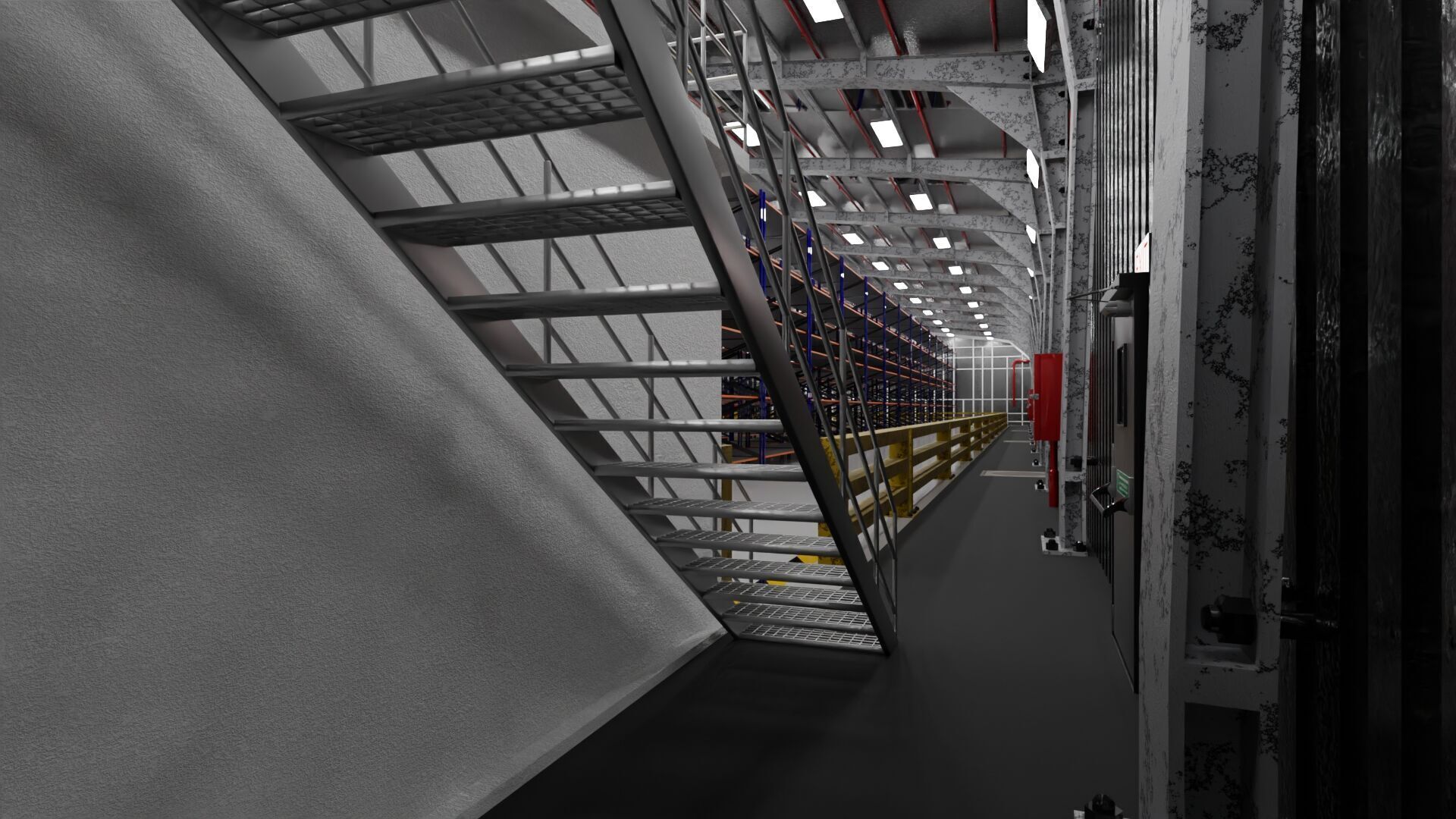 Warehouse Interior only 3D model_4