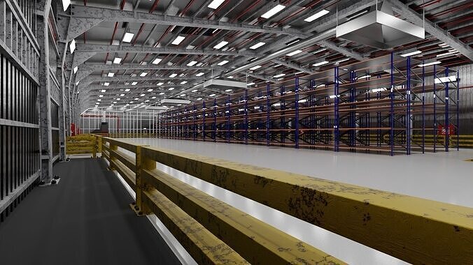Warehouse Interior only 3D model