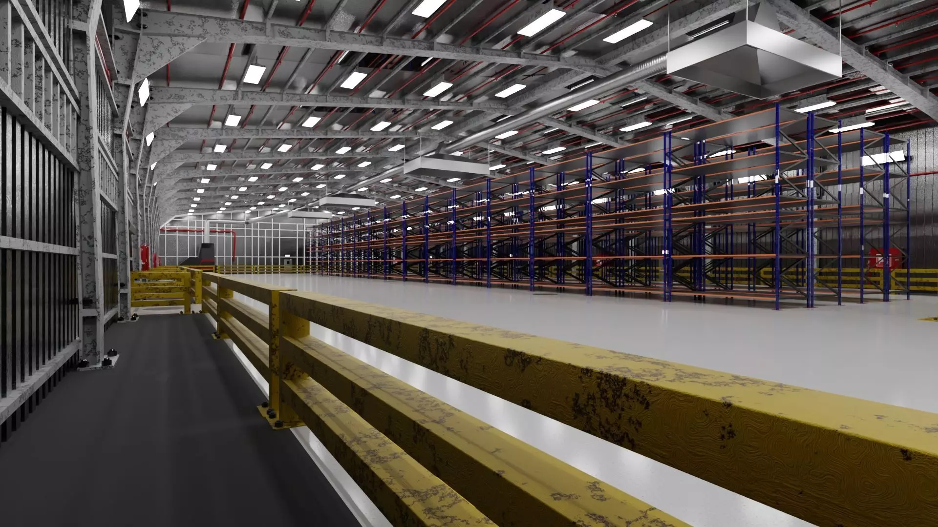 Warehouse Interior only 3D model_0