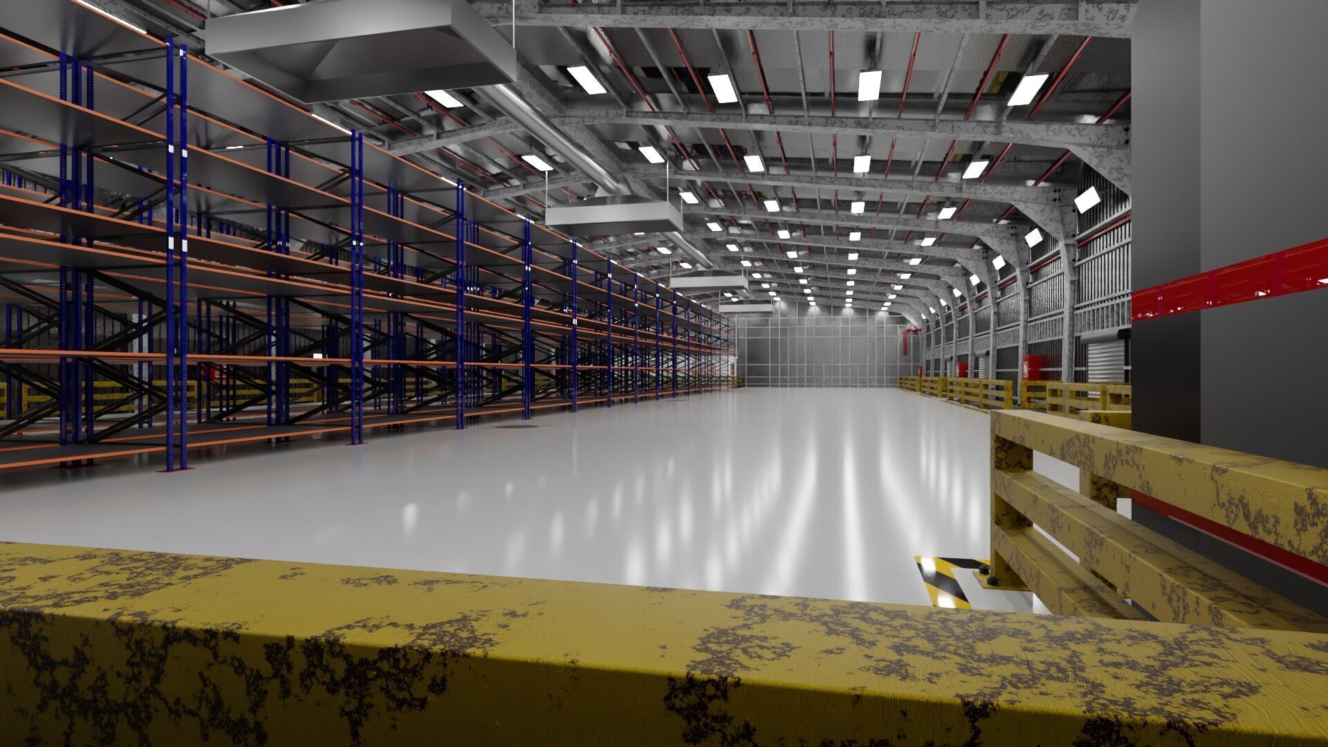 Warehouse Interior only 3D model_8