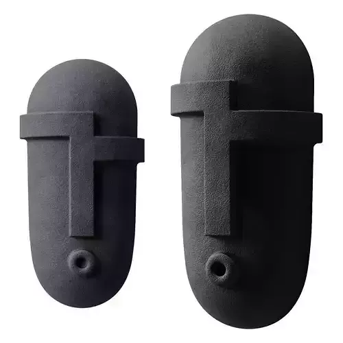 Black head sculpture