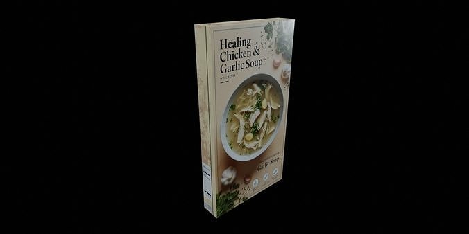 Instant soup-Minestrone Instant Soup-GAME READY PBR  Low-poly 3D model