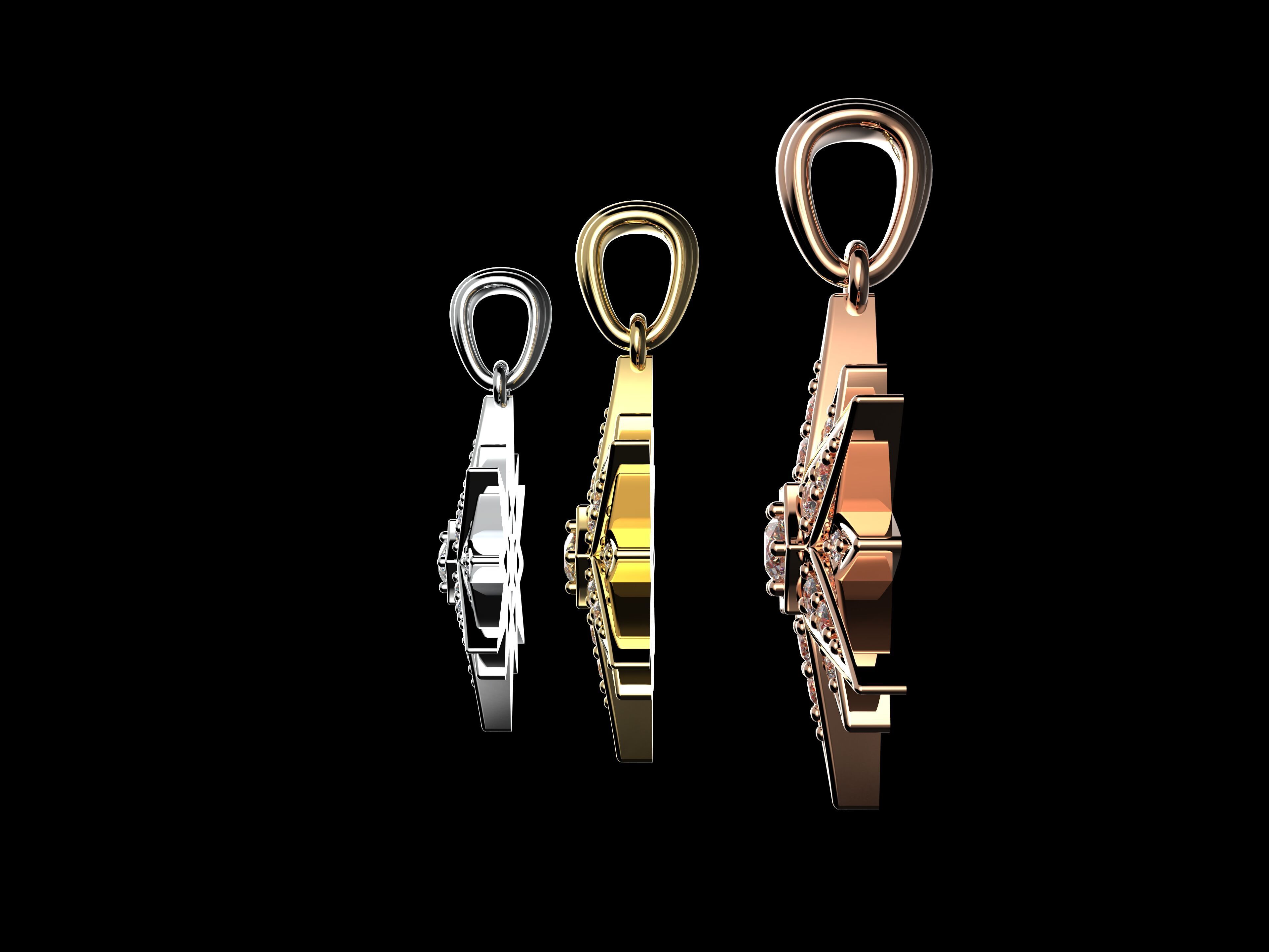 Gold N1365 3D print model_3