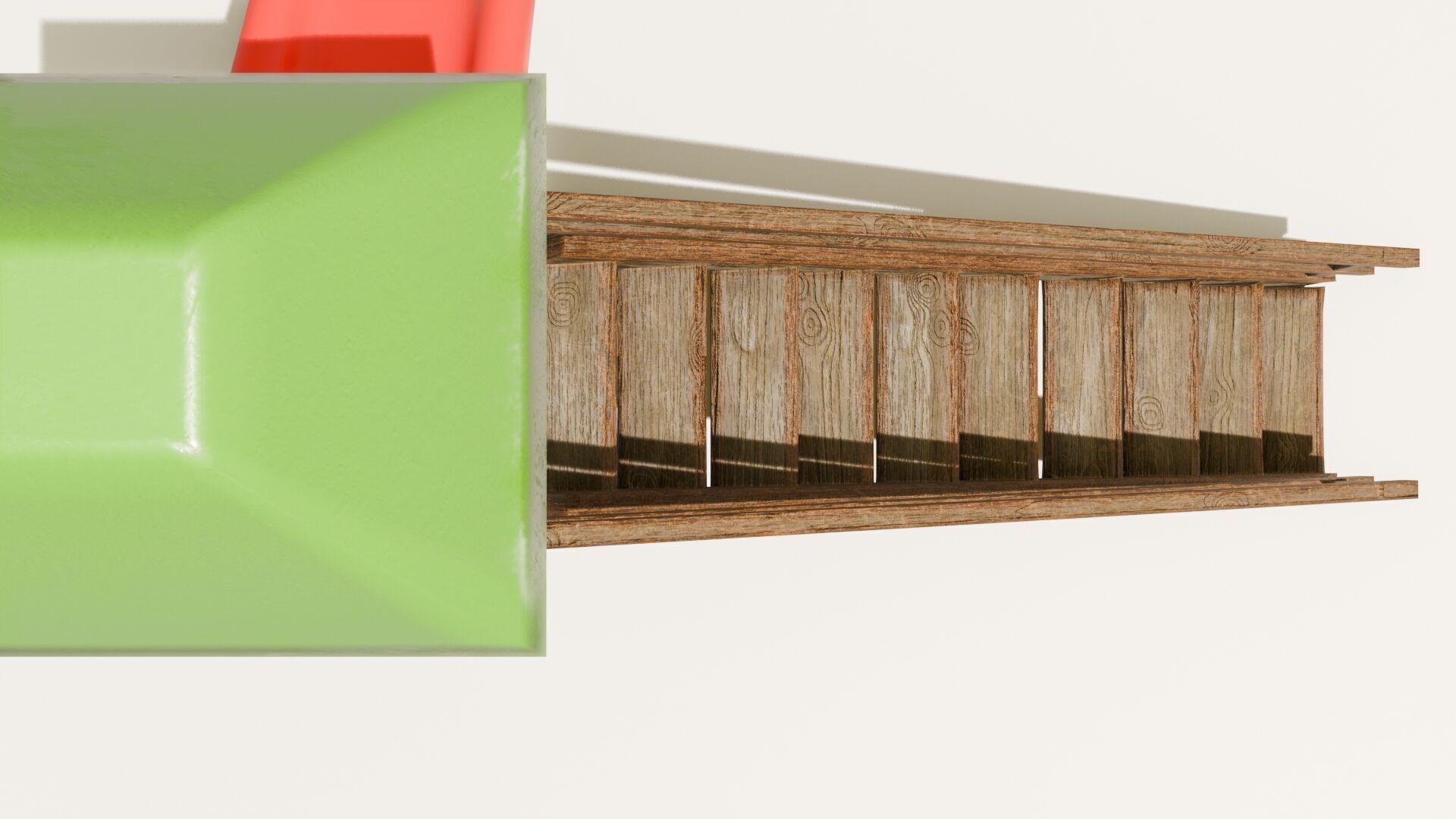 Playground castle with a slide Low-poly 3D model_10