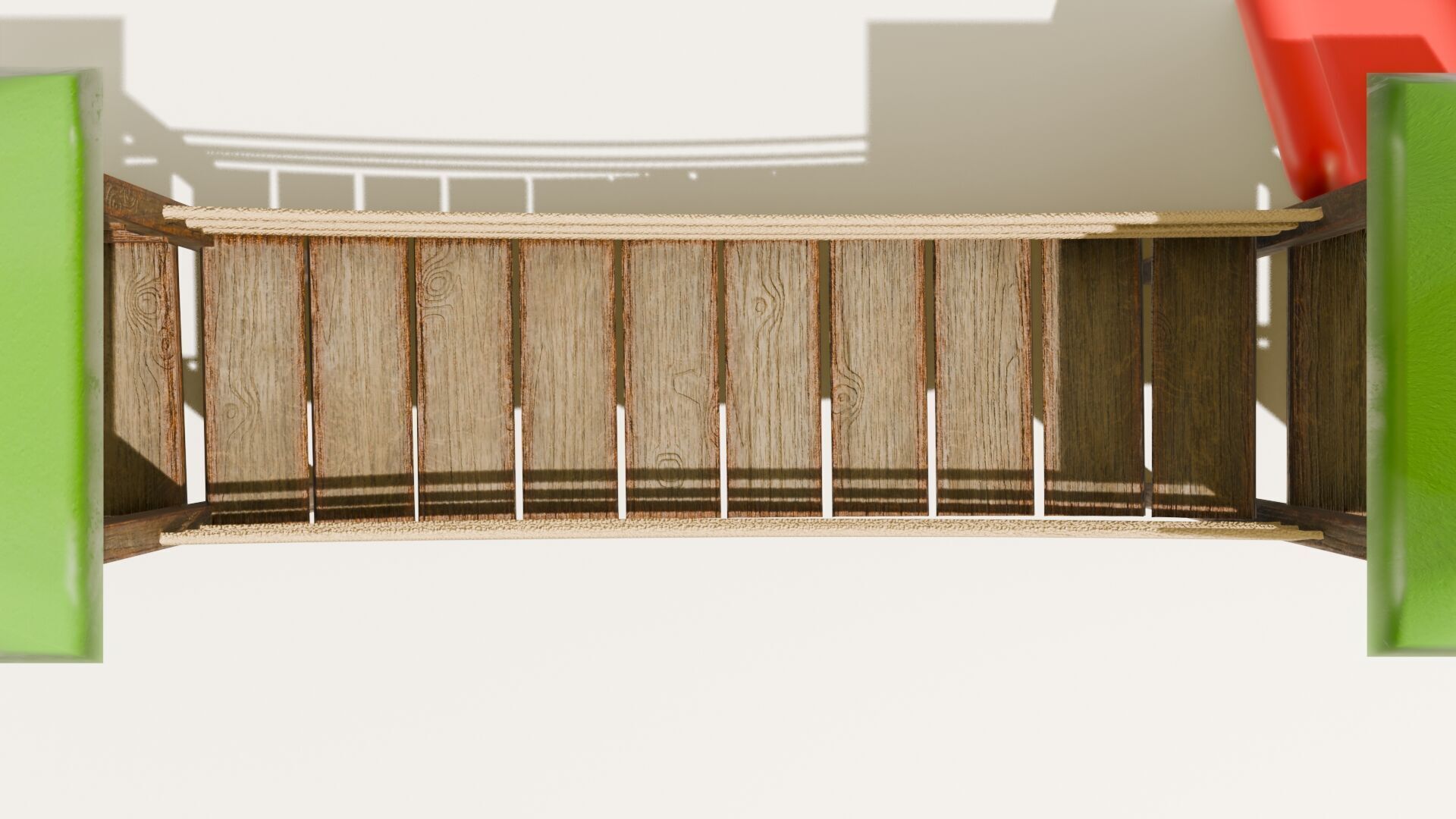 Playground castle with a slide Low-poly 3D model_7