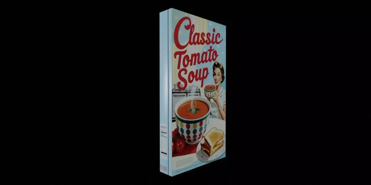 Instant soup-Minestrone Instant Soup-GAME READY PBR  Low-poly 3D model_0