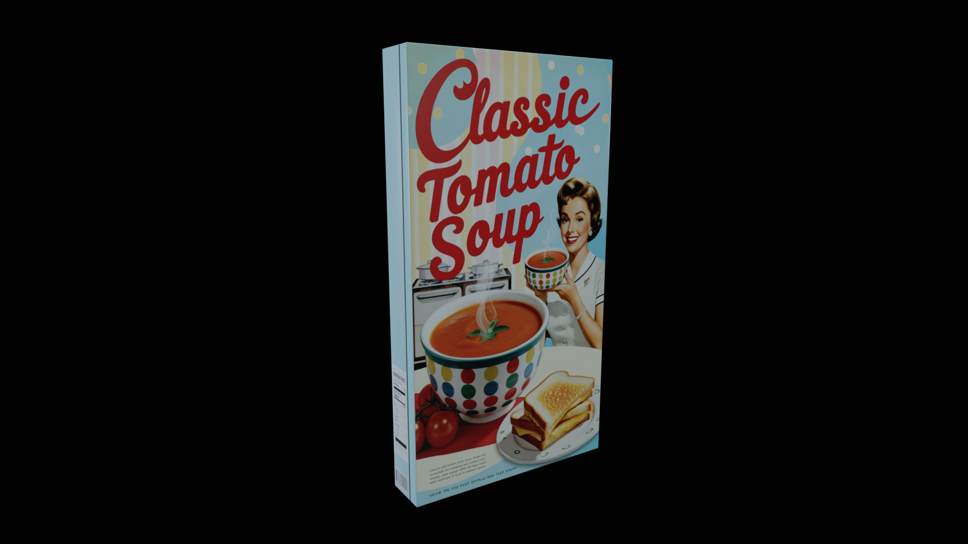 Instant soup-Minestrone Instant Soup-GAME READY PBR  Low-poly 3D model_3