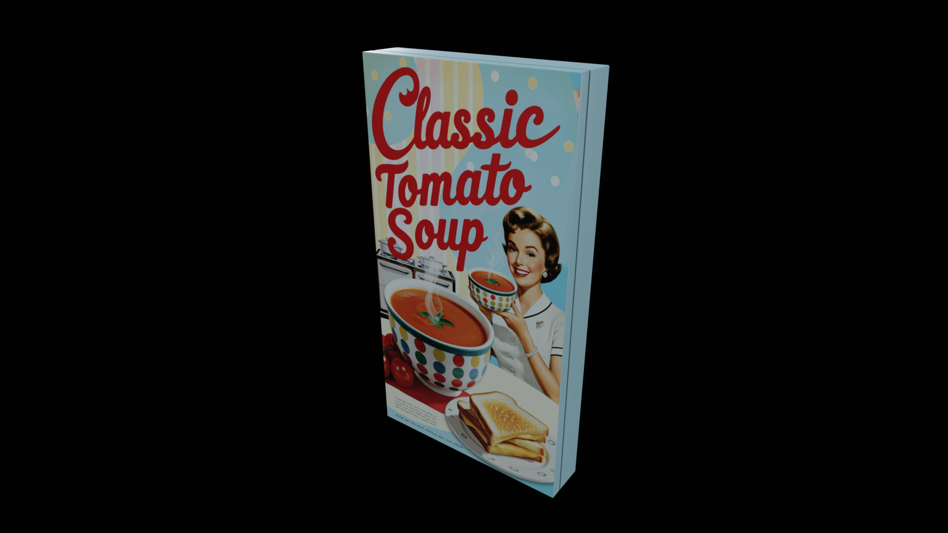 Instant soup-Minestrone Instant Soup-GAME READY PBR  Low-poly 3D model_4
