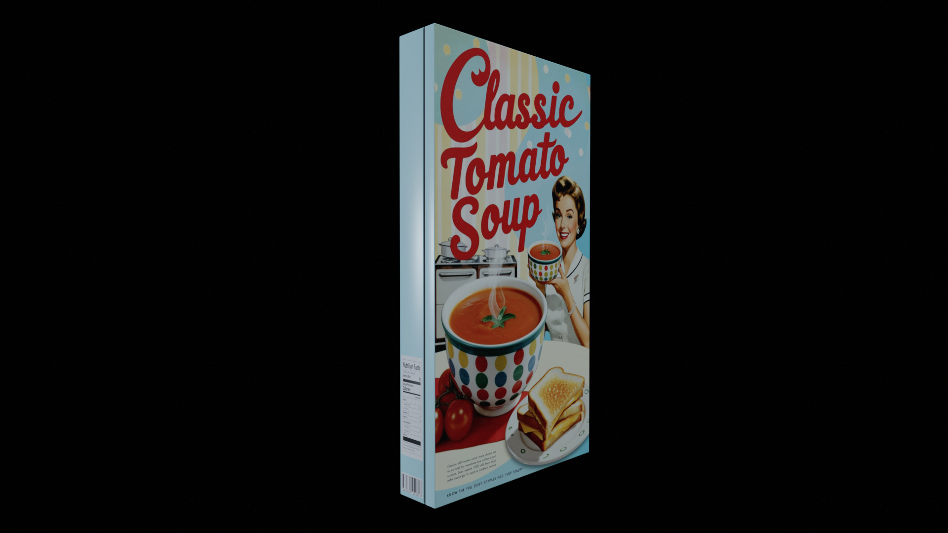Instant soup-Minestrone Instant Soup-GAME READY PBR  Low-poly 3D model_7