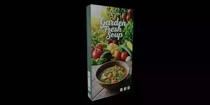 Instant soup-Minestrone Instant Soup-GAME READY PBR 