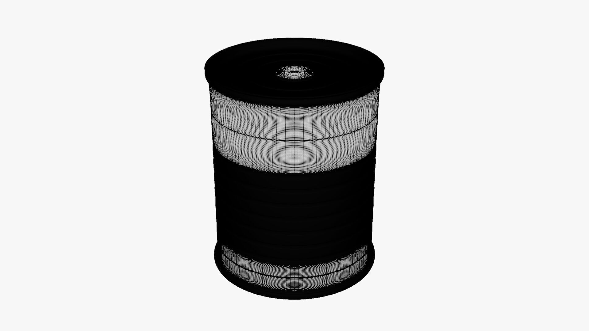 Basic Paint Can - Geometry Only No Textures No Materials 3D model_6