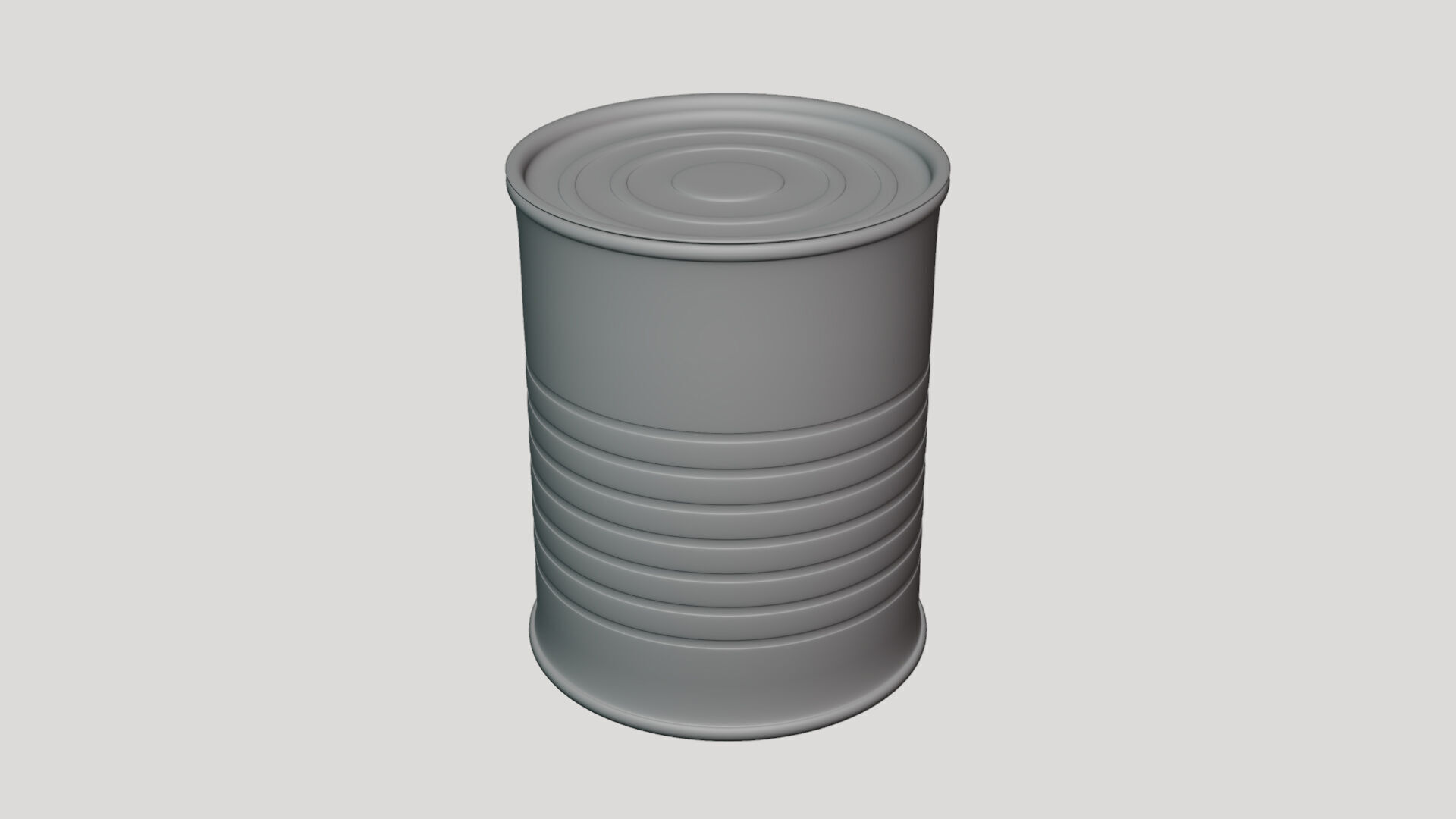 Basic Paint Can - Geometry Only No Textures No Materials 3D model_1