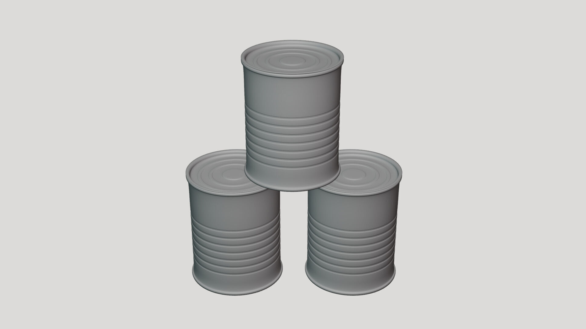 Basic Paint Can - Geometry Only No Textures No Materials 3D model_4