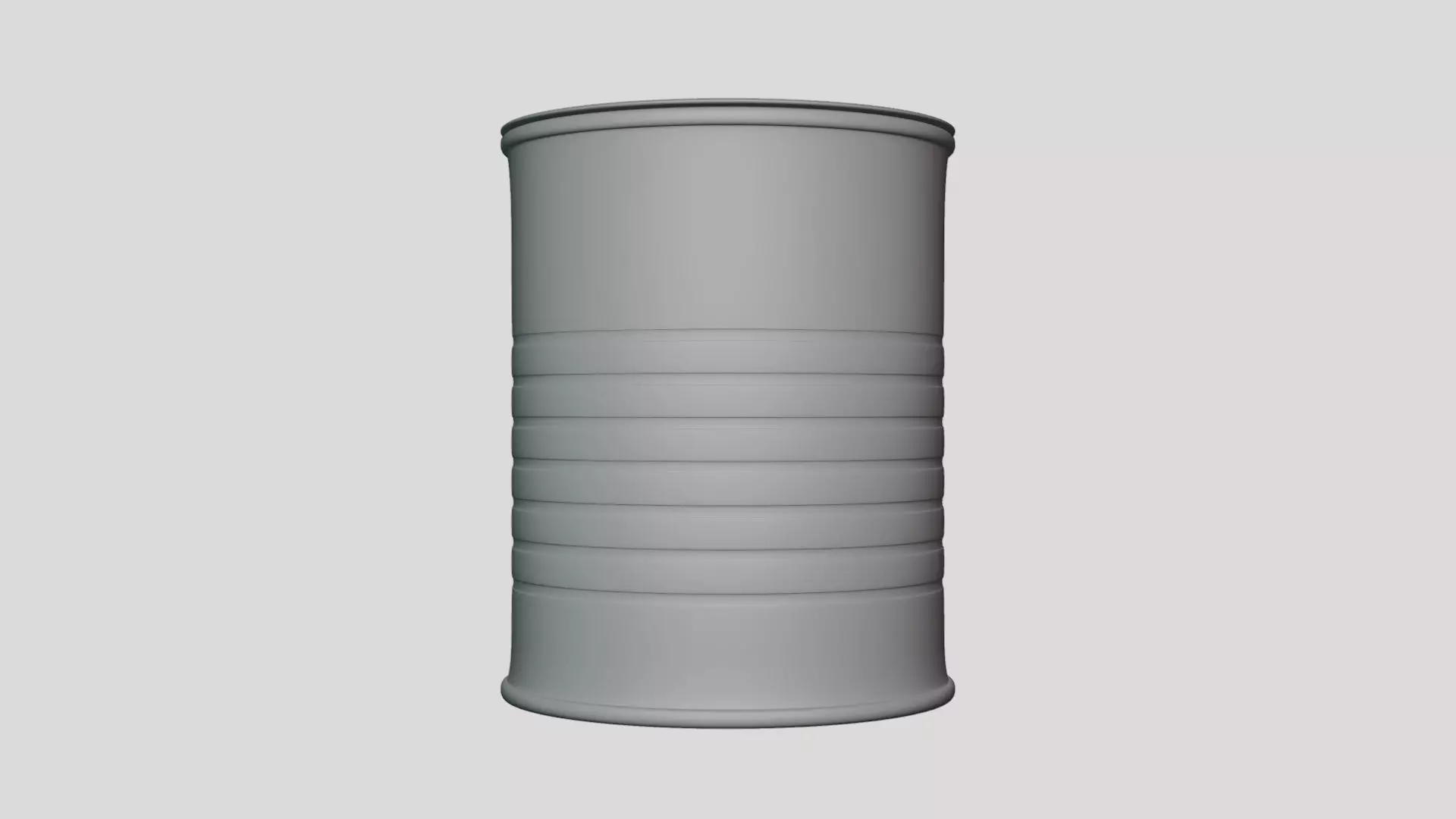 Basic Paint Can - Geometry Only No Textures No Materials 3D model_0
