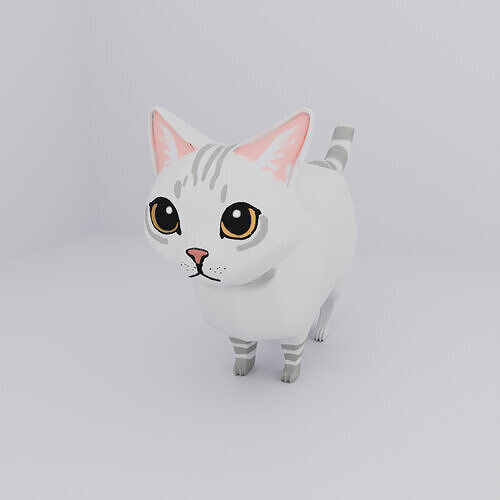 Cartoon Cat  3D model