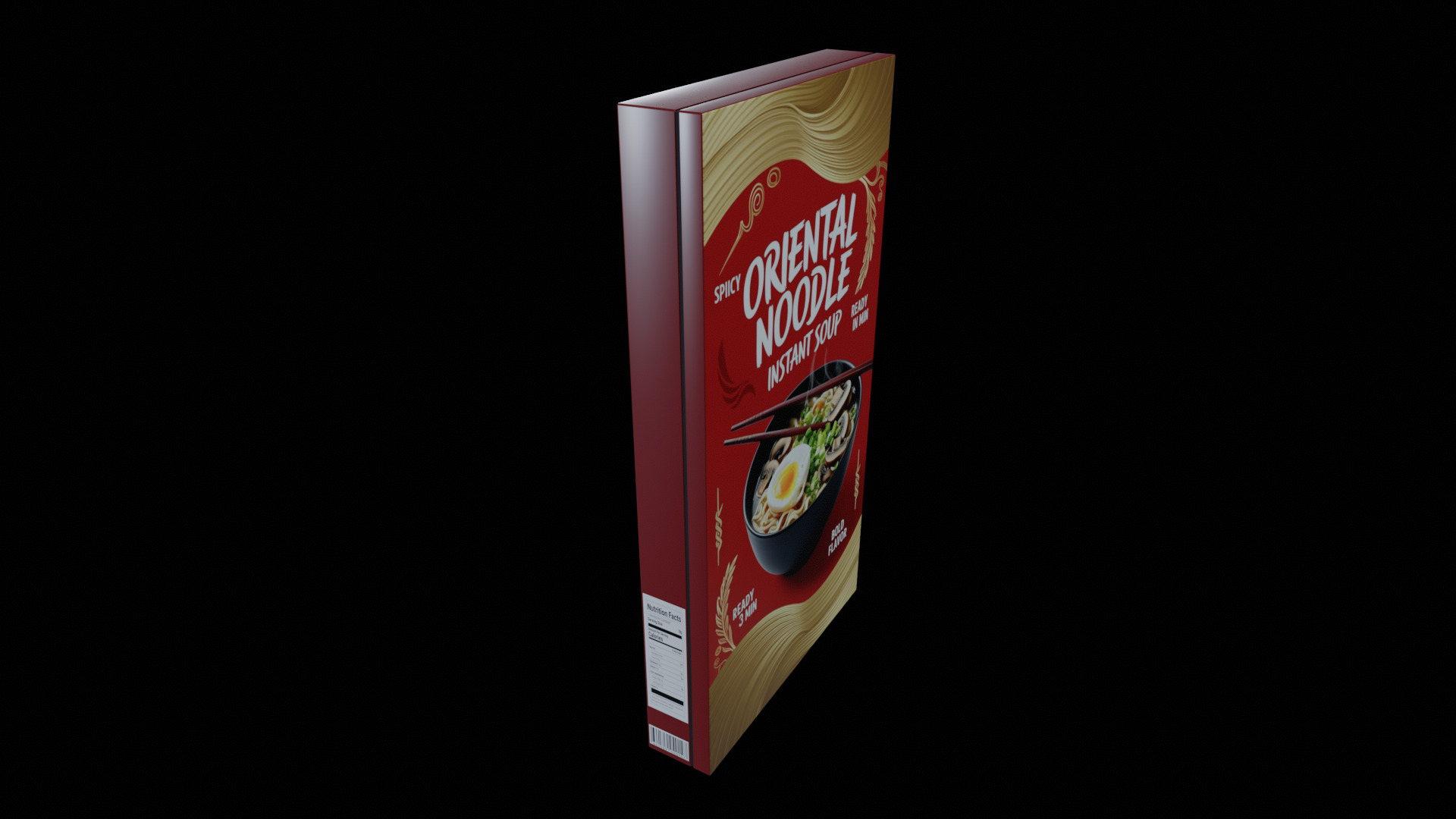 Instant soup-Minestrone Instant Soup-GAME READY PBR  Low-poly 3D model_2