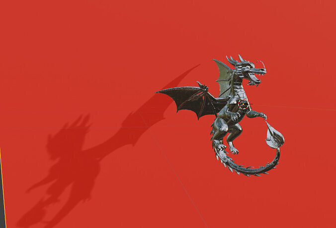 Silver Dragon STL File  3D model
