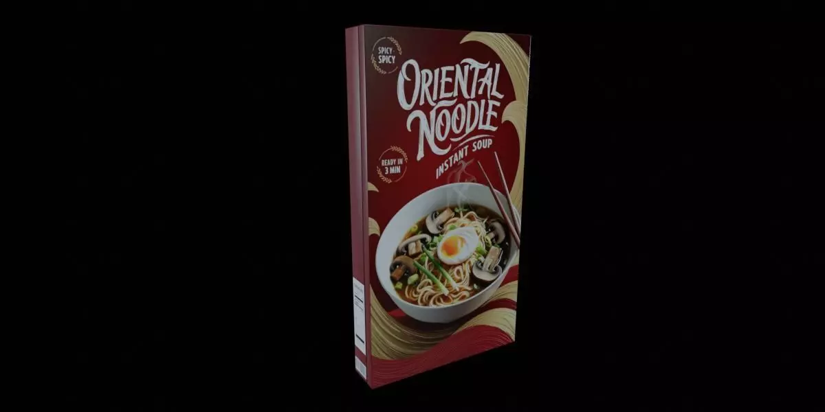 Instant soup-Minestrone Instant Soup-GAME READY PBR  Low-poly 3D model_0