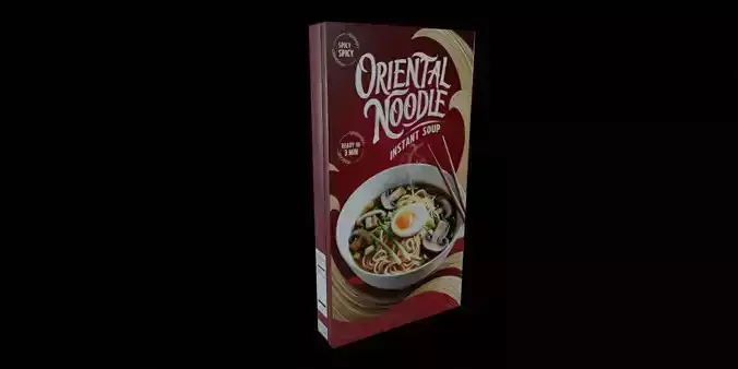 Instant soup-Minestrone Instant Soup-GAME READY PBR 