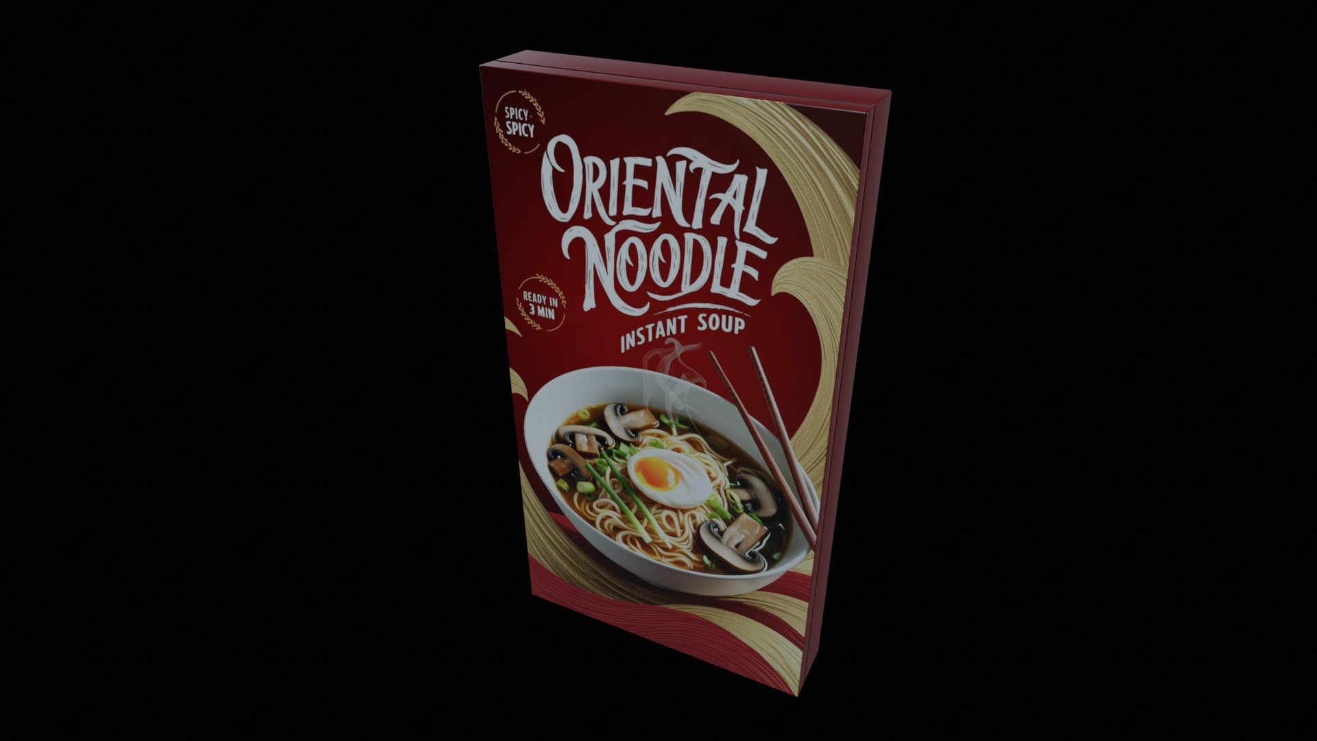 Instant soup-Minestrone Instant Soup-GAME READY PBR  Low-poly 3D model_4